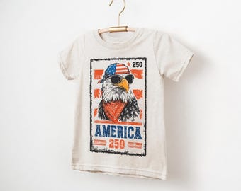 LAT Apparel Boys American Eagle Shirt, Boys 4th Shirt, American Eagle Tee, 4th July Apparel, Patriotic Kids, Eagle Graphic Tee
