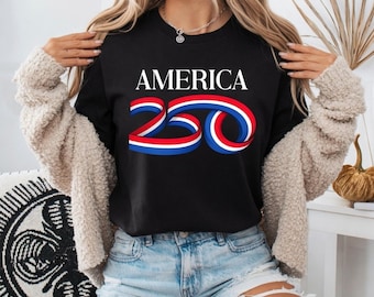 Shirt America 250, patriottisch T-shirt, VS-verjaardag, onafhankelijkheids-T-shirt, shirt 1776 2026, Freedom-shirt, rood wit blauw, vintage VS-T-shirt