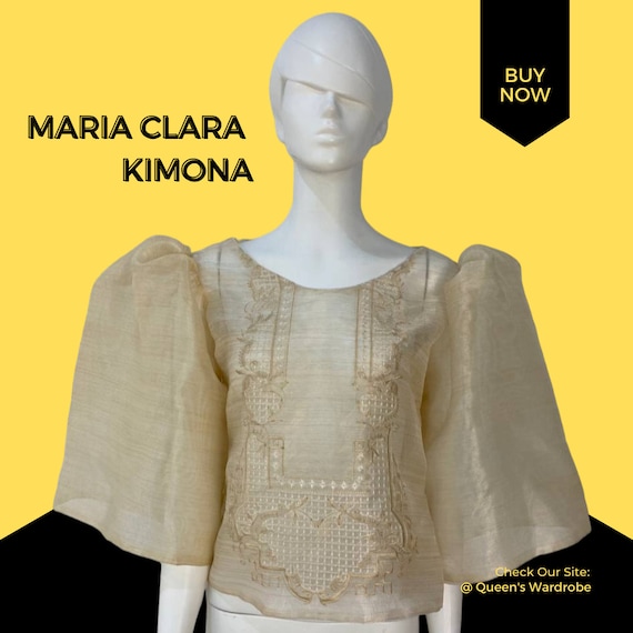 Maria Clara Kimona Piña Organza Top