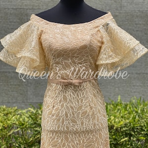 BRAIDED NECKLINE WITH LACE SERPENTINA DRESS main image 0