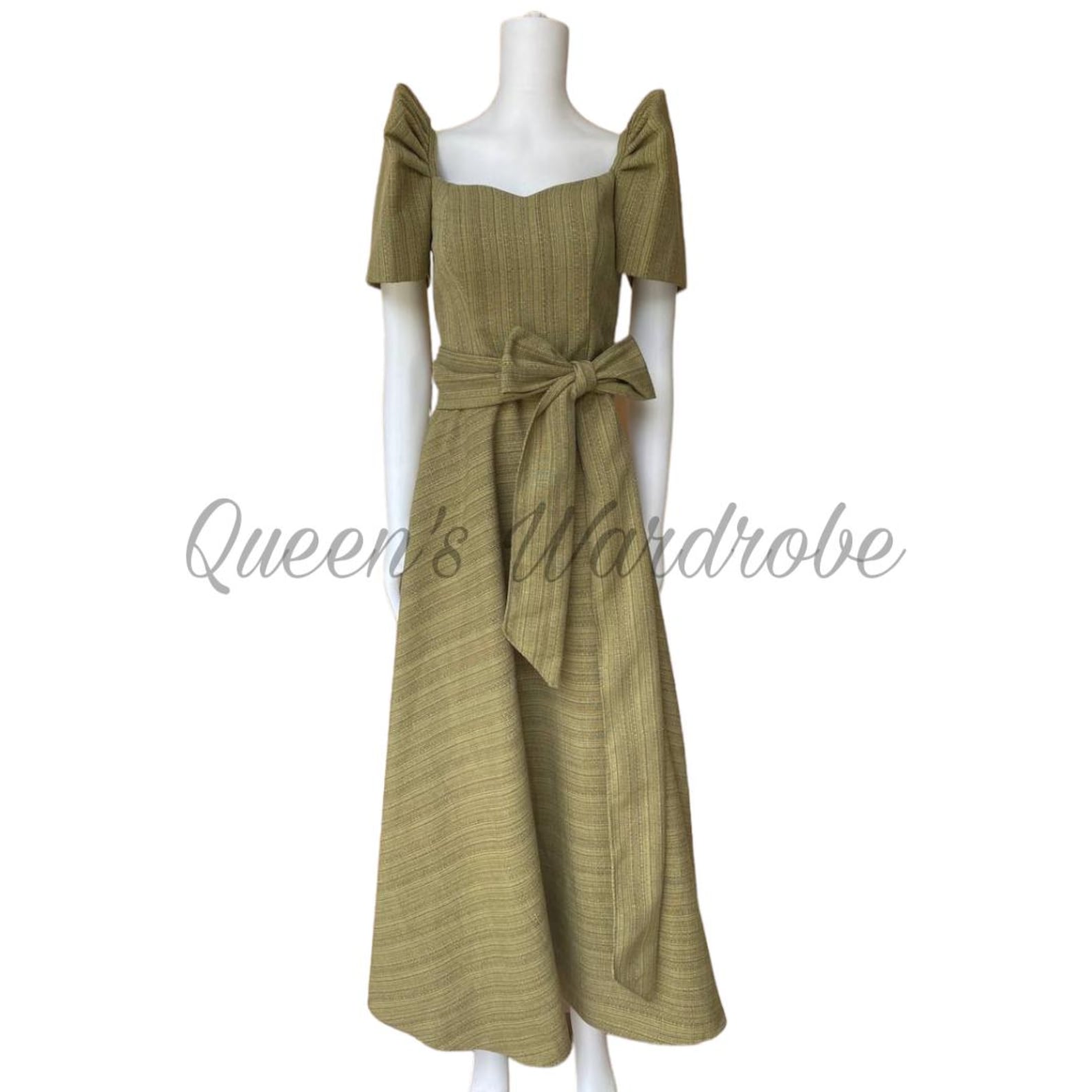 Green Floral Filipiniana main image 0