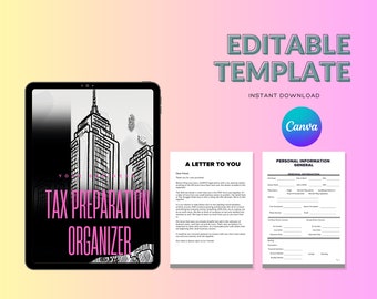 Business Tax Organizer: Deduction & Expense Tracker (Digital Download)