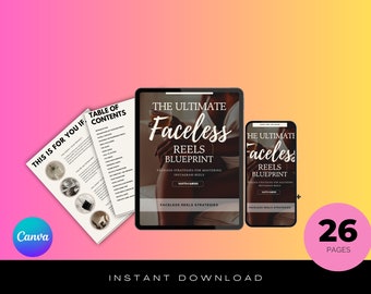 Faceless Reel Blueprint for Instagram | Faceless Marketing Guide | MRR Digital Products