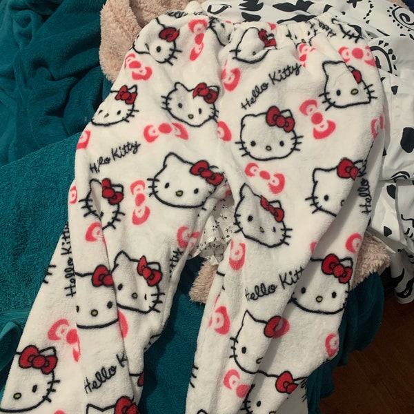 Hello Kitty Pyjamas, Pyjama Paar Hose - Hose Sanrio Kawaii Plüsch Sanrio Geschenke für sie Junge - Pyjamas Damen Hosen, Geschenk für Sie