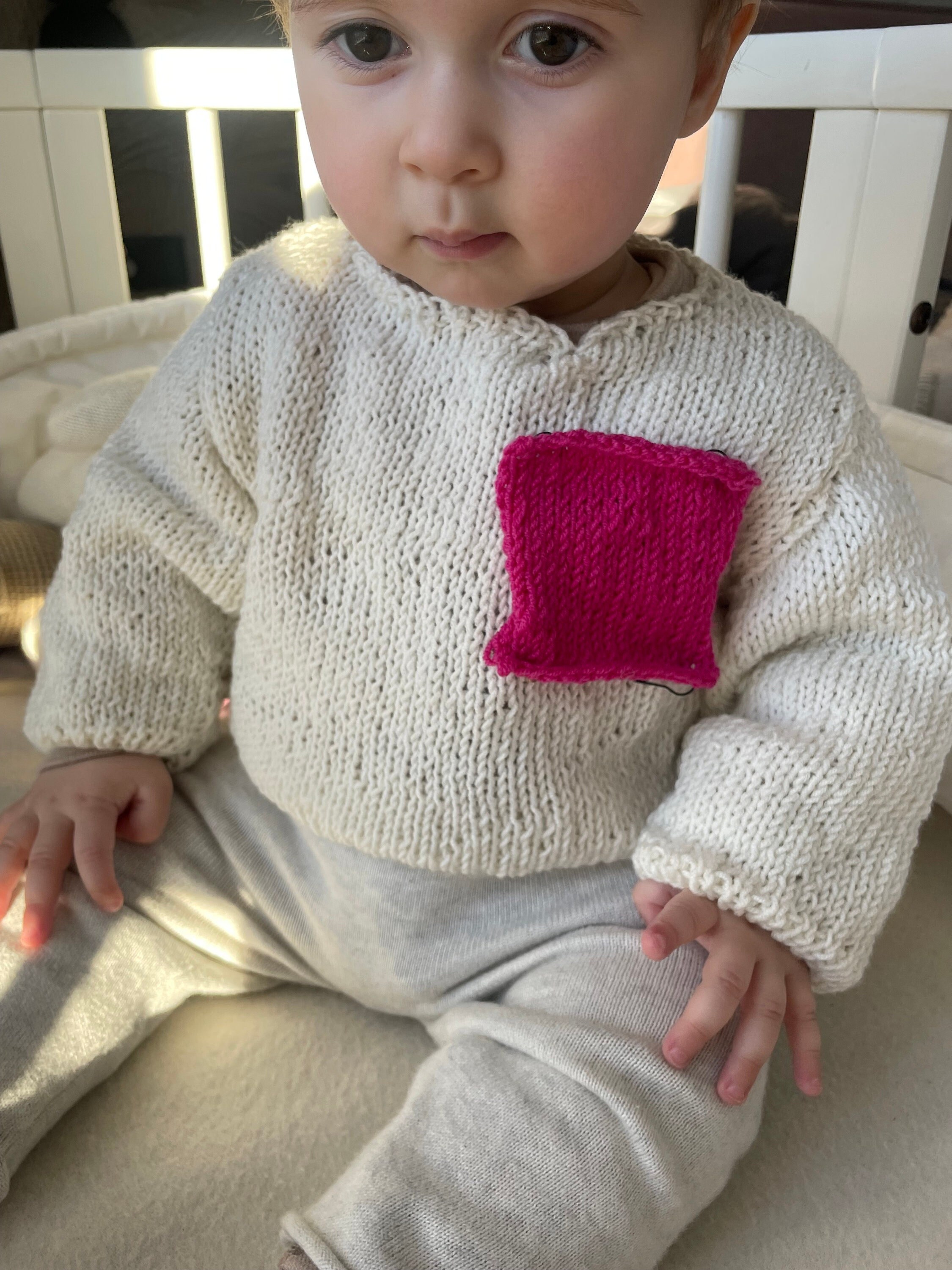 Baby clothes girl winter Baby merino wool Hand knitted sweater for baby Pink knit sweater Baby girl gift ideas Winter clothes for baby girl