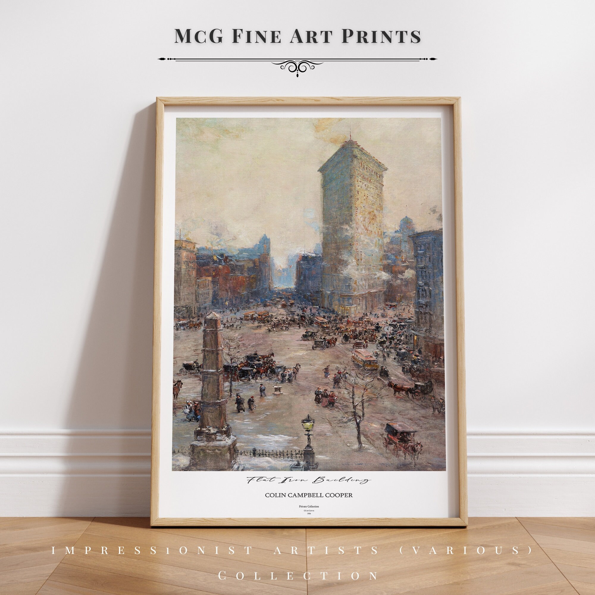 Flat Iron Building Gallery Wall Art Print Vintage New York City
