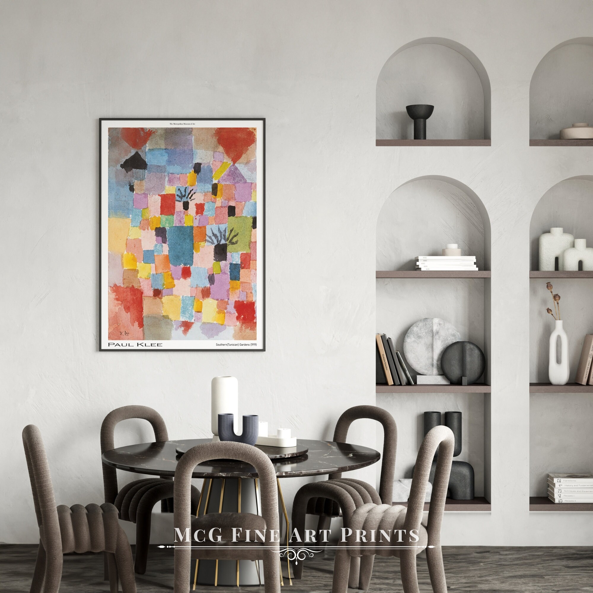 Southern Tunisian Gardens Paul Klee Print Mid Century Modern