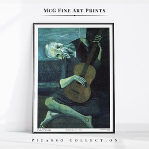 Picasso blue guitar - Etsy 日本