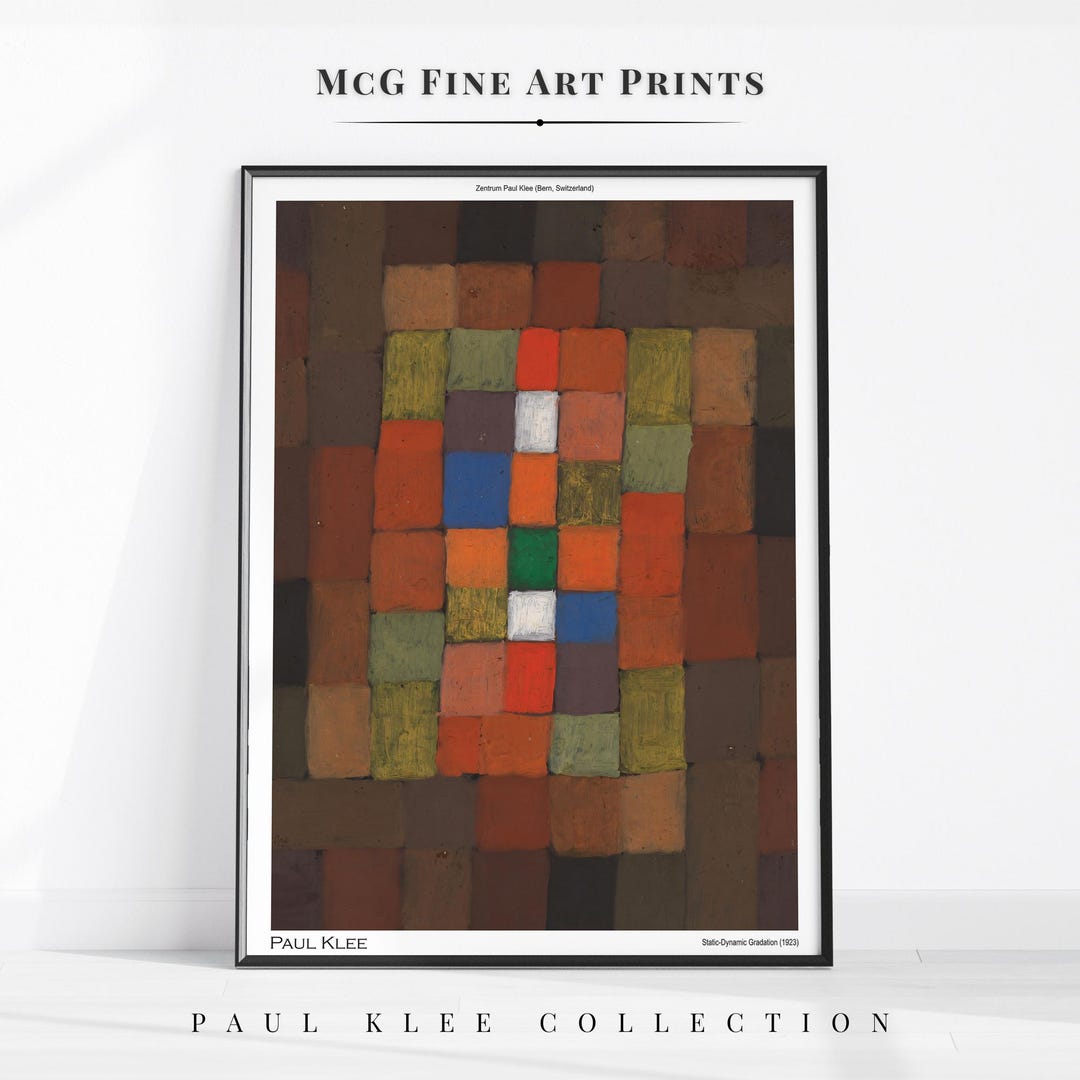 Static Dynamic Gradation Paul Klee Wall Art Print Mid Century Modern ...