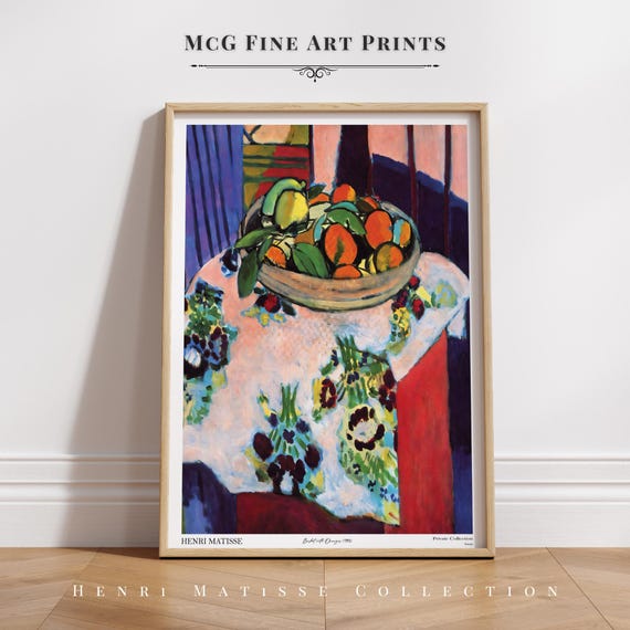 オレンジの入ったバスケット マティス ギャラリー ウォールアート