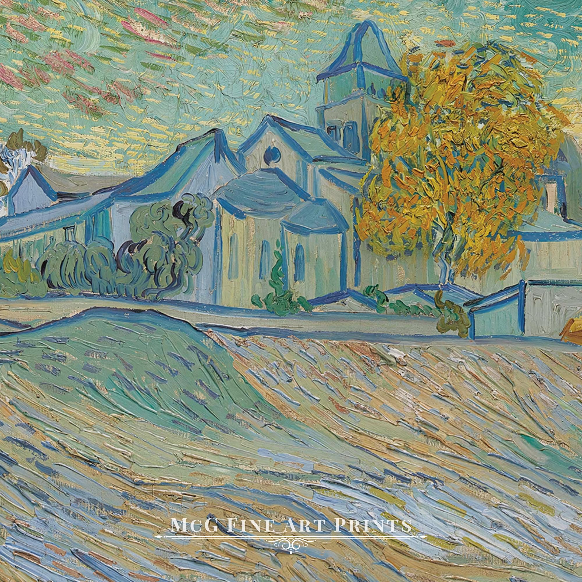 精神病院とサン・ポール礼拝堂の眺め ゴッホ プリント ウォールアート