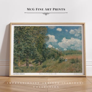 The Road from Versailles to Saint Germain Gallery Wall Art Print Vintage Landscape Painting Mid Century Aesthetic Living Room Decor|PWA#037