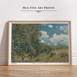 The Road from Versailles to Saint Germain Gallery Wall Art Print Vintage French Landscape Painting Poster Aesthetic Living Room Decor#2245