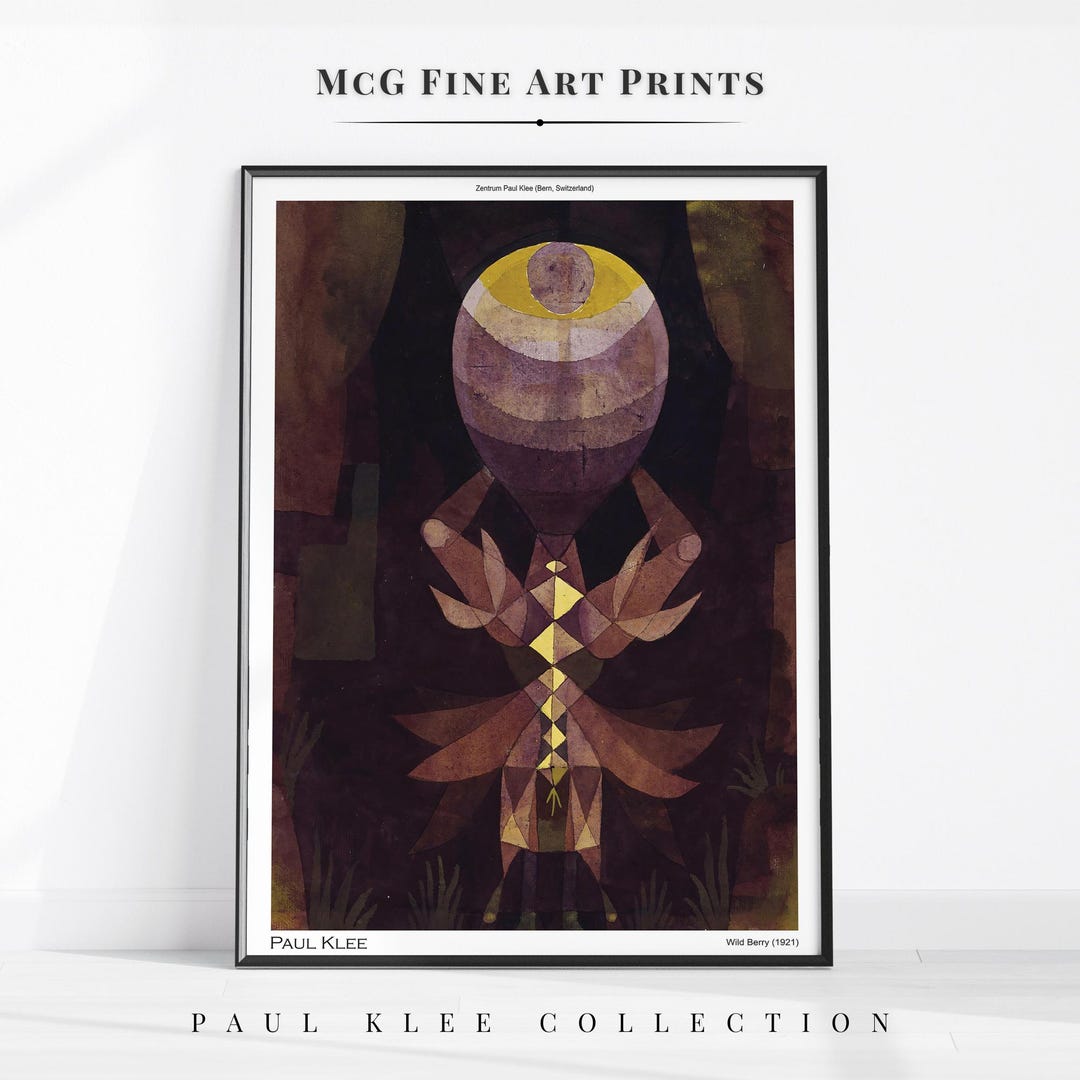 Wild Berry Paul Klee Gallery Wall Art Print Mid Century Modern Minimalist Abstract Bauhaus Poster Vintage Aesthetic Living Room Decor1686 - Etsy Japan