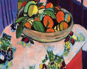 オレンジの入ったバスケット マティス ギャラリー ウォールアート