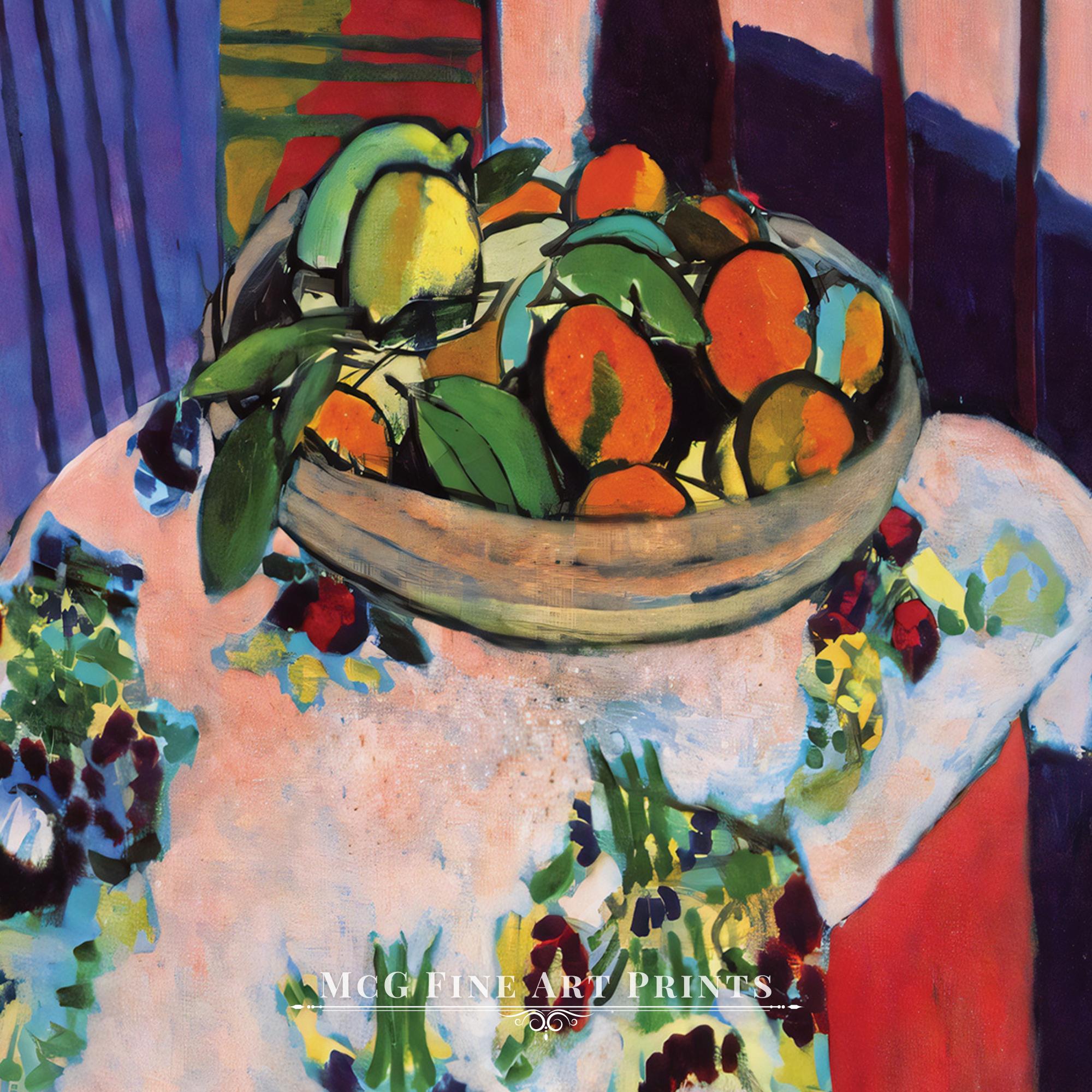 オレンジの入ったバスケット マティス ギャラリー ウォールアート
