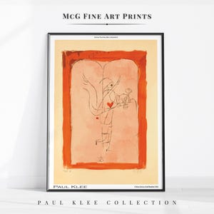 Un genio sirve un pequeño desayuno. Impresión de Paul Klee. Galería minimalista moderna. Arte de pared. Póster abstracto. Decoración estética para sala de estar y hogar. N.° 1497.