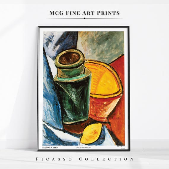 レモンのある静物画 ピカソ ギャラリー ウォールアート フードプリント