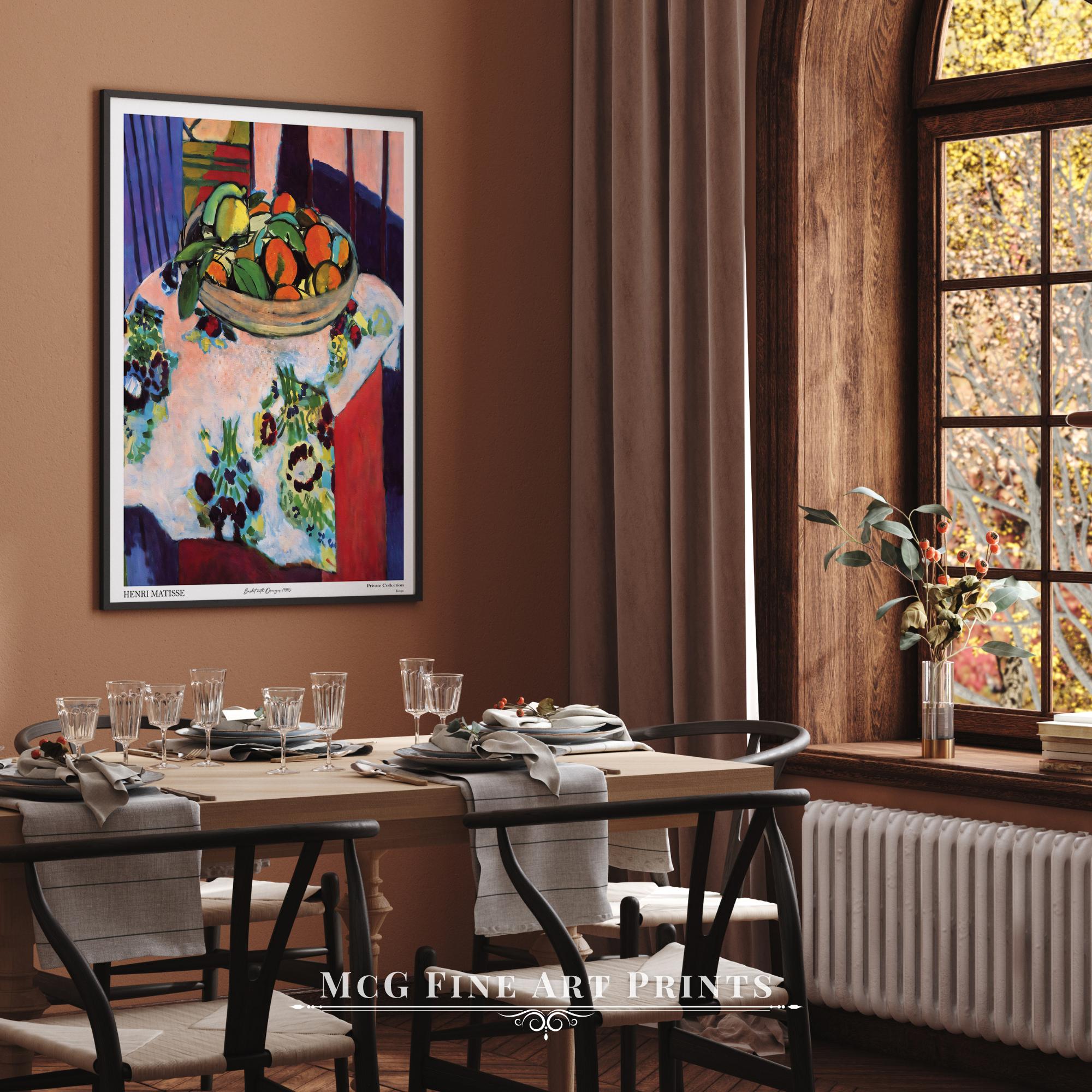 オレンジの入ったバスケット マティス ギャラリー ウォールアート