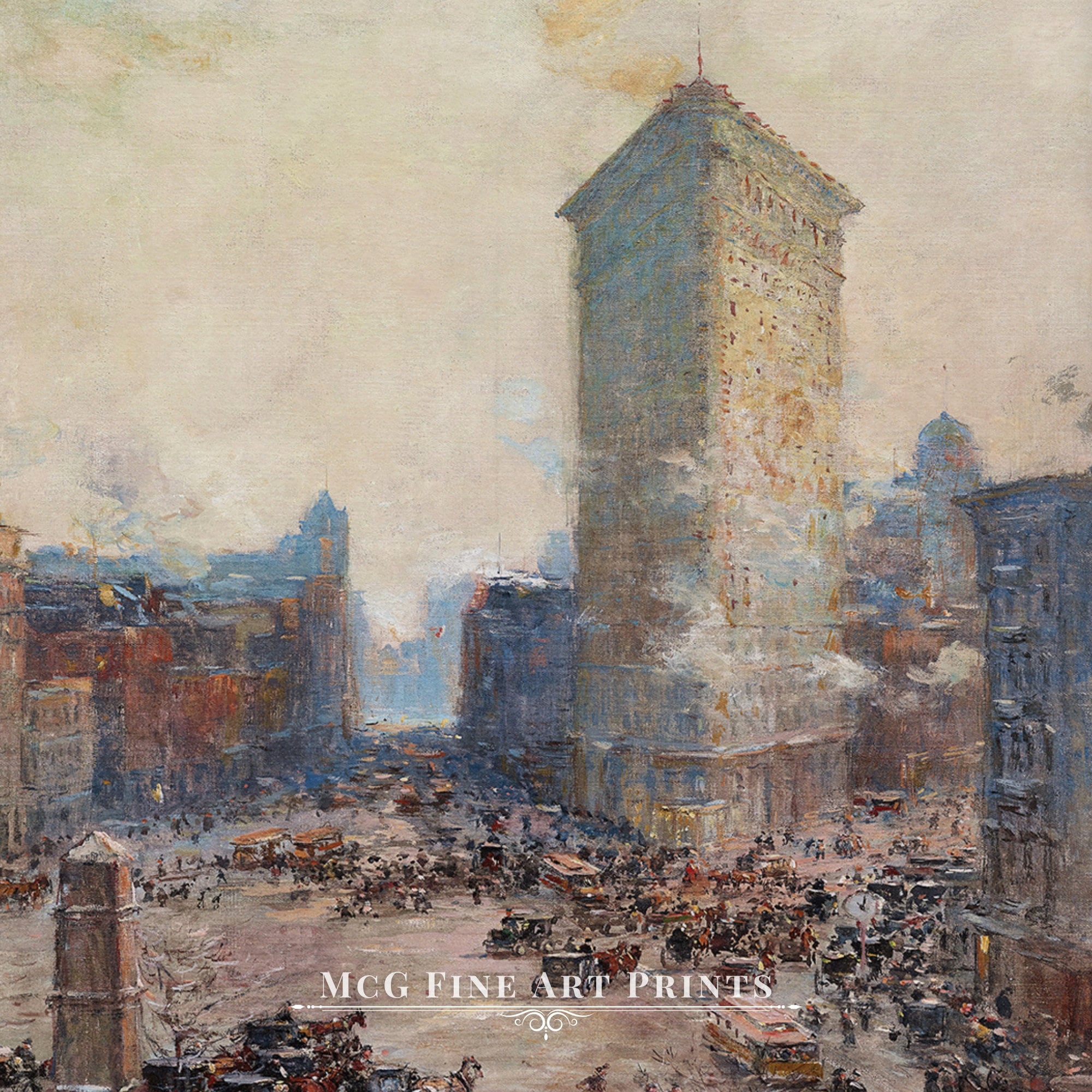Flat Iron Building Gallery Wall Art Print Vintage New York City