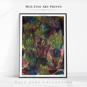 Kakteen Paul Klee Print Moderne minimalistische Galerie Wandkunst Kaktus Poster Mid Century Abstrakte Ölmalerei Ästhetische Wohnzimmer Dekor #1216