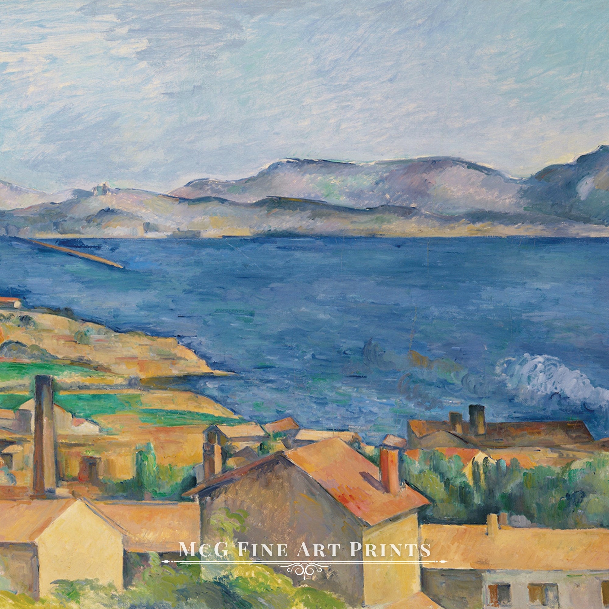 The Bay of Marseille Gallery Wall Art Print Vintage Aesthetic Nautical ...