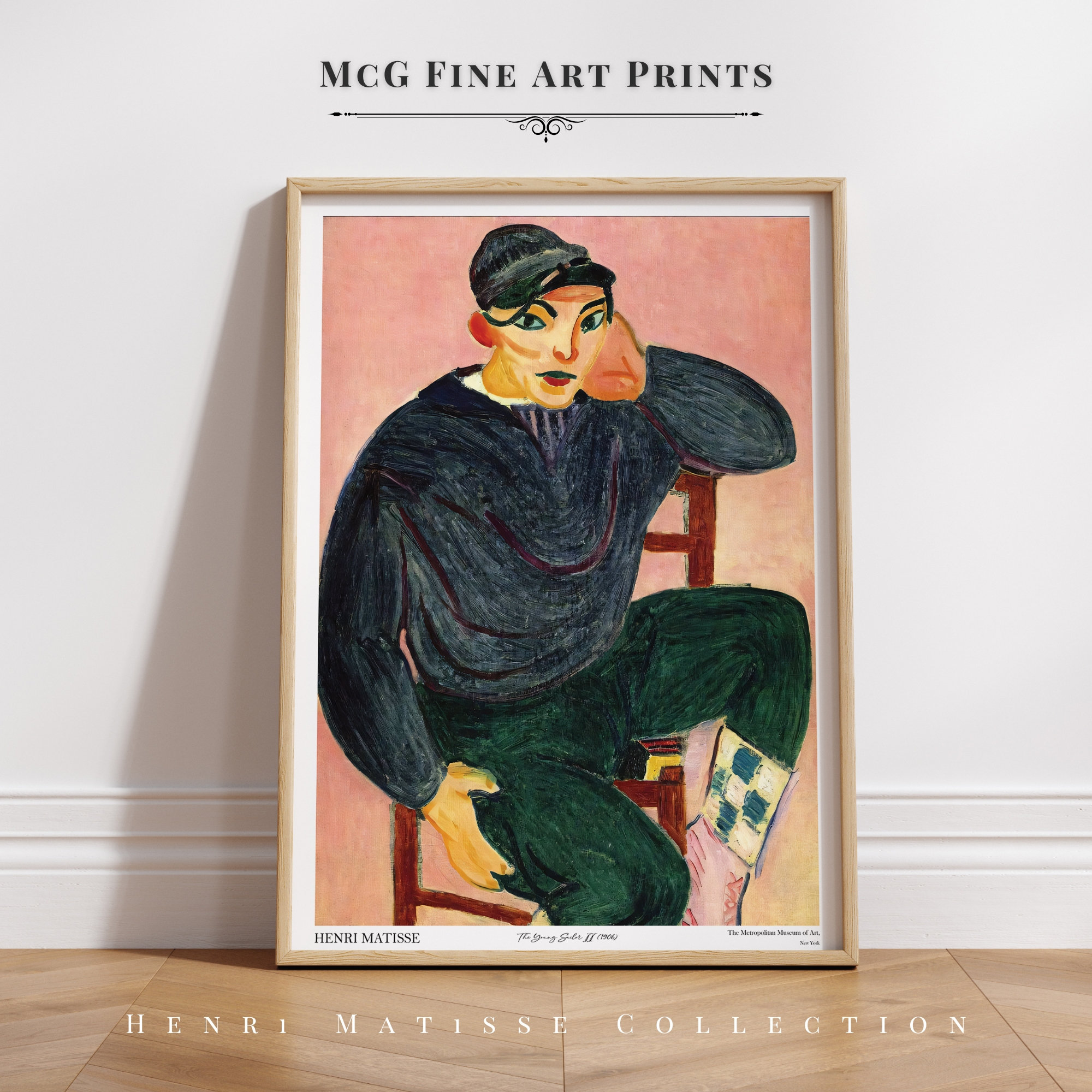 Vintage 1952 Matisse “The Young Sailor Vintage 1952 Matisse “The Young Sailor