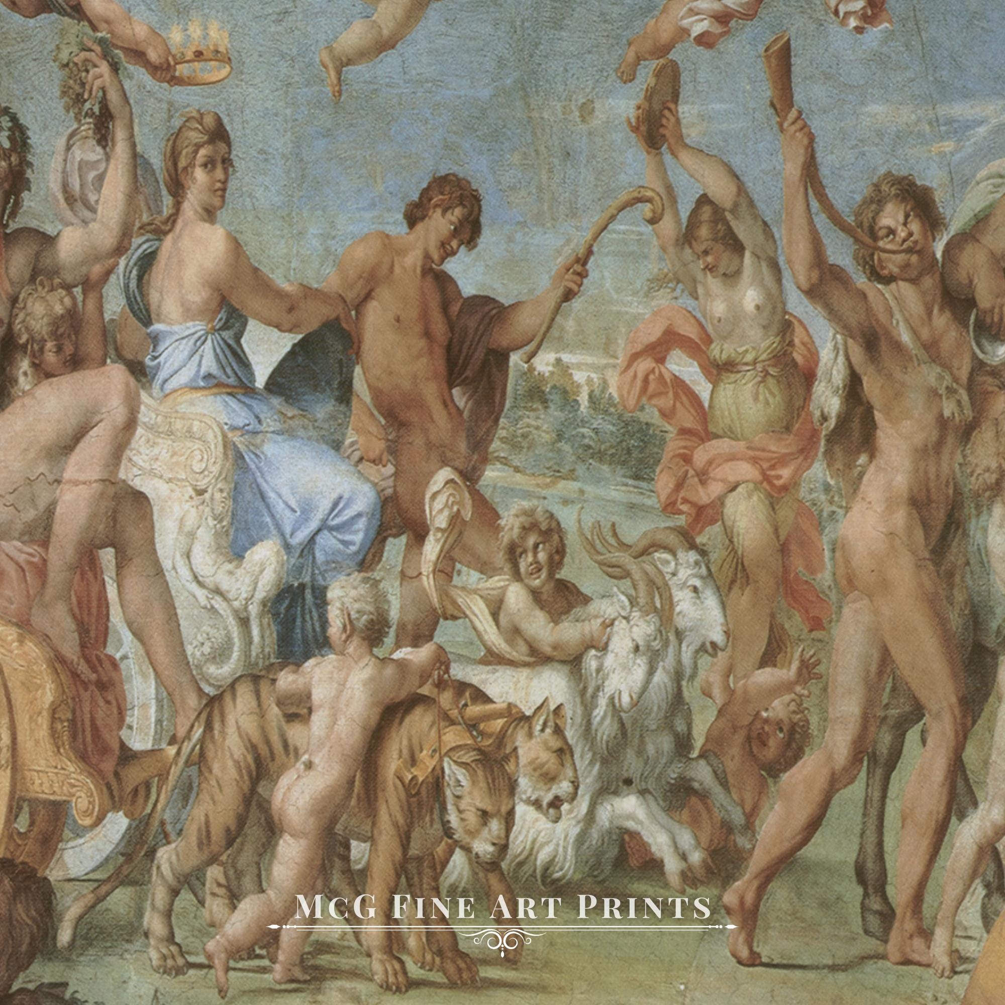 The Triumph of Bacchus and Ariadne Gallery Wall Art Antique Print