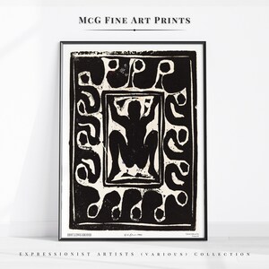 Naken dansare Modern minimalistisk galleriväggkonsttryck mitten av århundradet svartvit abstrakt målning poster estetisk vardagsrumsinredning #2295