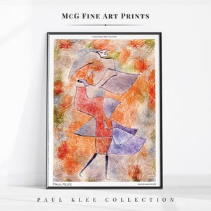 Diana im Herbstwind Paul Klee Wall Art Print Mid Century Modern Minimalist Abstraktes Bauhaus Plakat Ästhetisches Wohnzimmer Dekor #2357