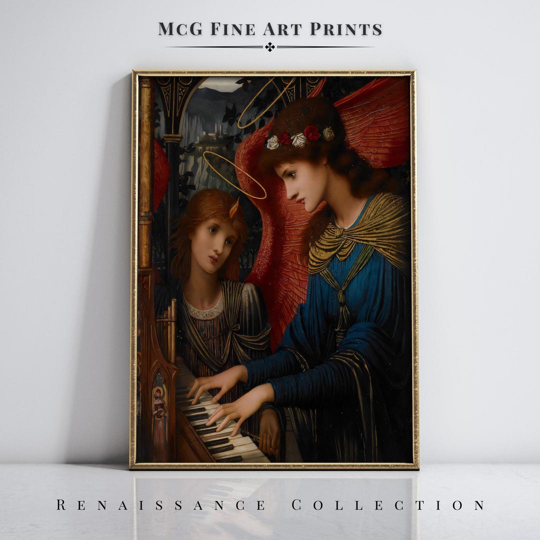 Saint Cecilia Gallery Wall Art Print Vintage Christian Portrait Oil ...