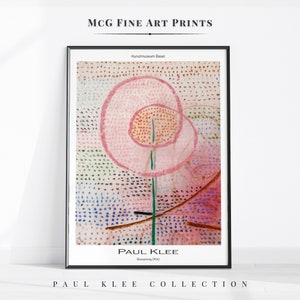 Blossoming Paul Klee Print Modern Minimalist Gallery Wall Art Poster Boho Abstract Painting Mid Century Pink Living Room Home Decor|PWA#159