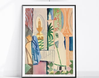 In the Temple Hall Modern Minimalist Gallery Wall Art Print Mid Century Boho Abstract Oil Painting Poster Aesthetic Living Room Decor#1340