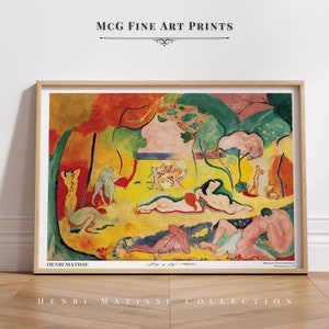 Joy of Life Matisse Galerie Wand Kunst Druck Vintage Landschaft Ölgemälde Poster Mid Century Natur Ästhetik Wohnzimmer Dekor|PWA#809