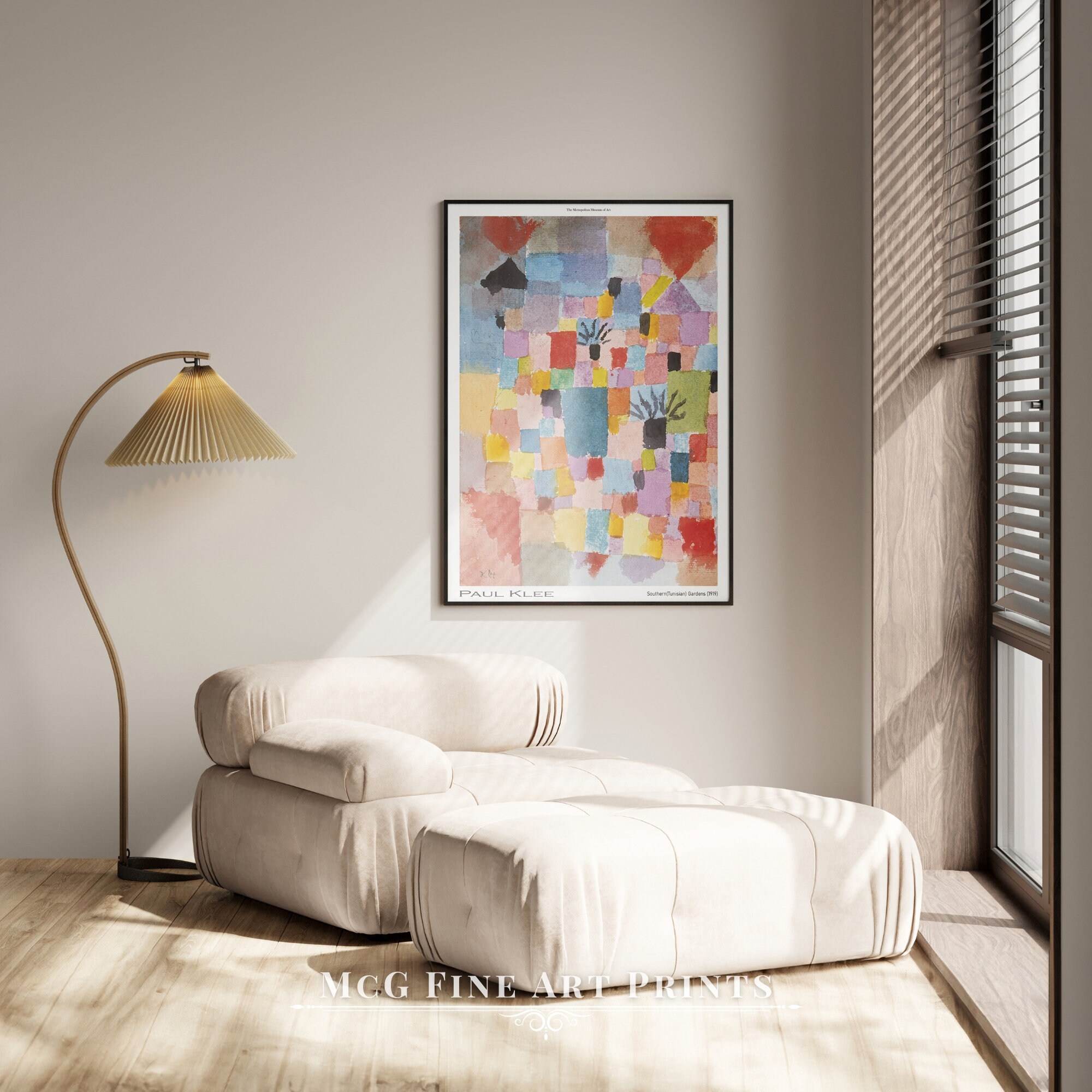 Southern Tunisian Gardens Paul Klee Print Mid Century Modern