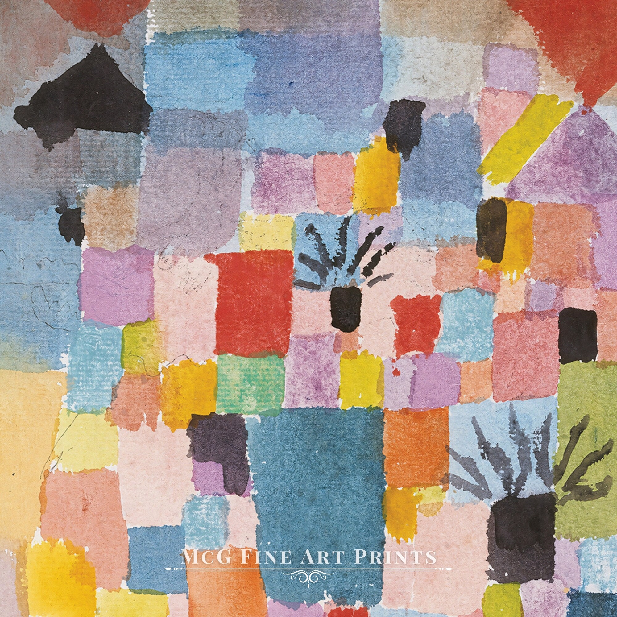 Southern Tunisian Gardens Paul Klee Print Mid Century Modern