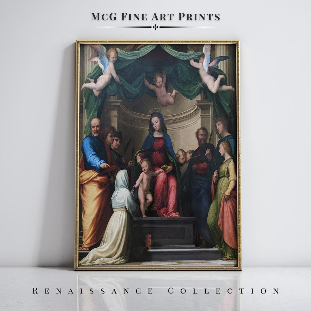 The Mystic Marriage of Saint Catherine of Siena Gallery Wall Art ...