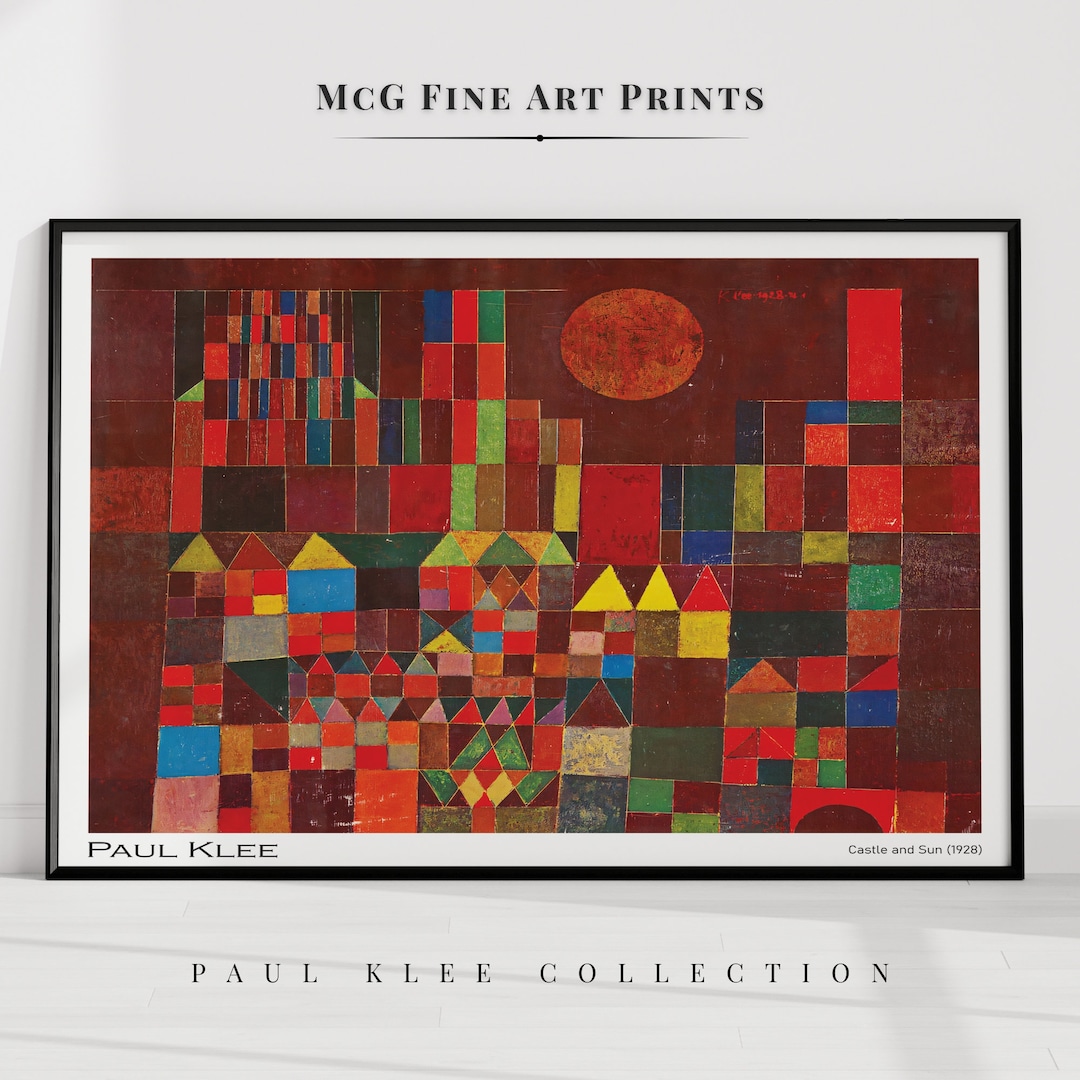 Castle and Sun Paul Klee Print Modern Minimalist Gallery Wall Art ...
