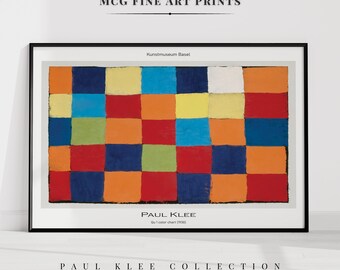 Qu 1 Color Chart Paul Klee Print Modern Minimalist Gallery Wall
