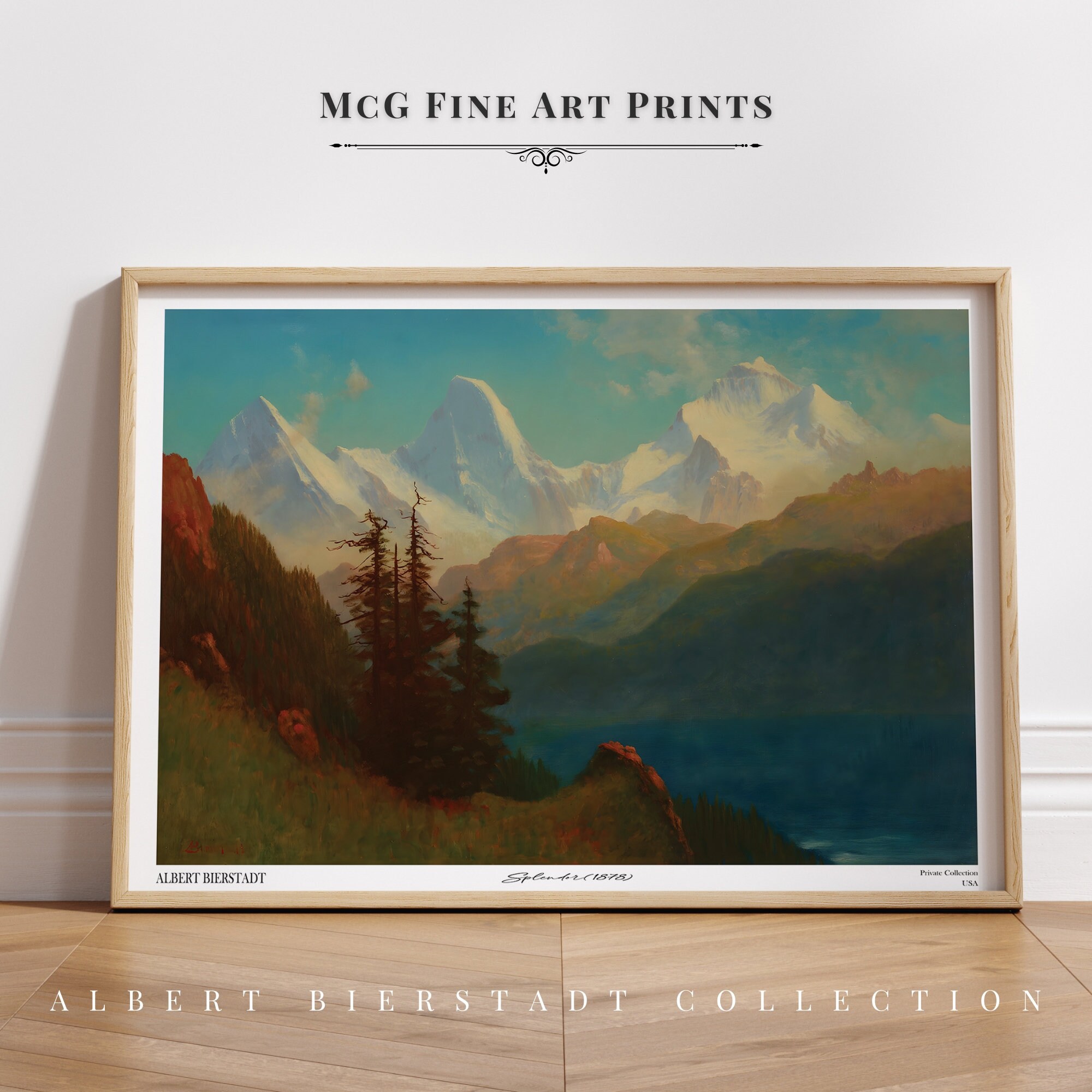 Splendor Gallery Wall Art Print Vintage Mountain Forest Landscape