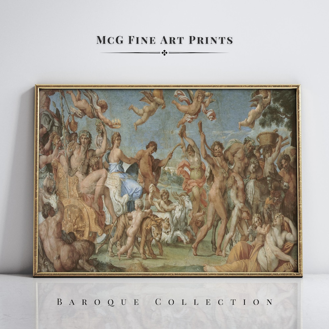 The Triumph of Bacchus and Ariadne Gallery Wall Art Antique Print