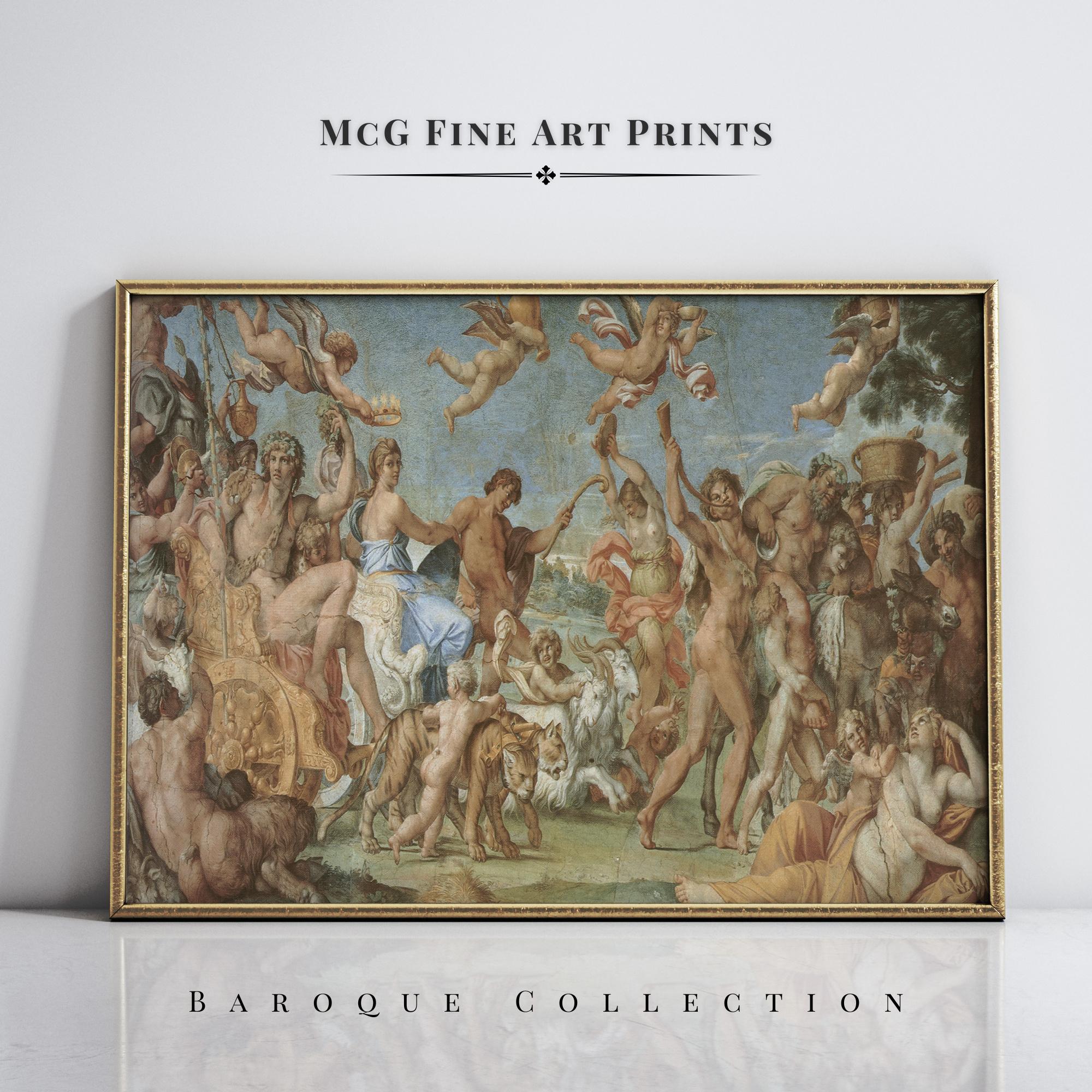 The Triumph of Bacchus and Ariadne Gallery Wall Art Antique Print