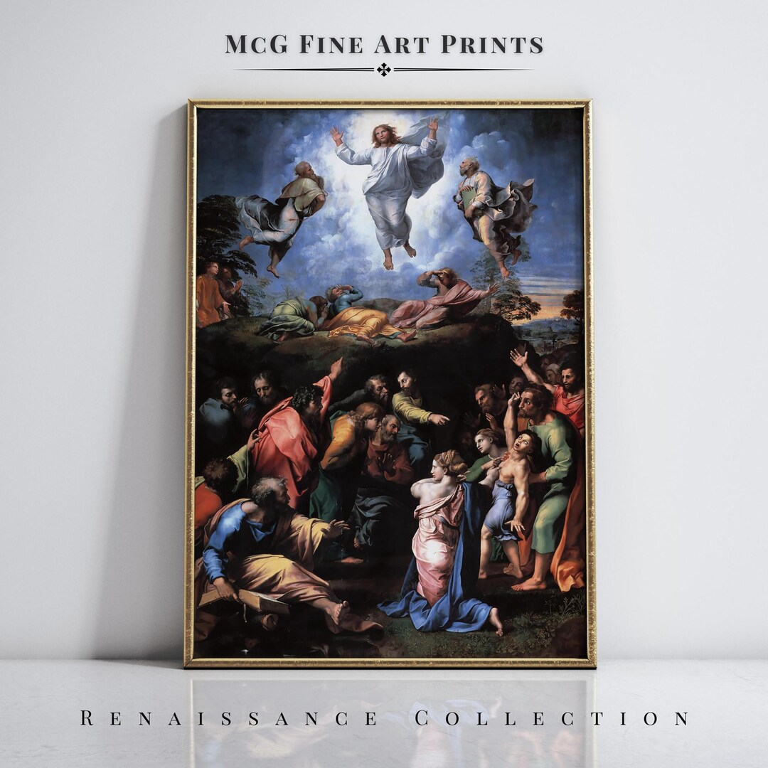 Transfiguration Poster Transfiguration Gallery Wall Art Print Antique Christian Jesus Christ ...