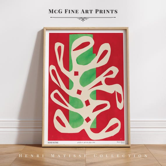 Matisse Seaweed Art Print Abstract Minimalist Gallery Wall Decor