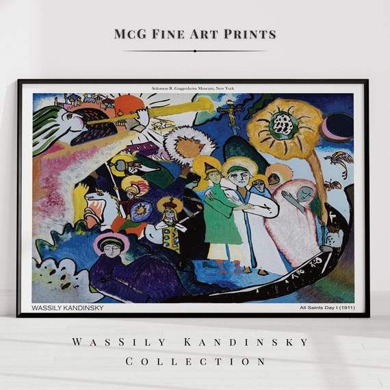 SUNDAY WORKS アートプリント All Saints Day I Kandinsky Gallery Wall Art Print Mid Century