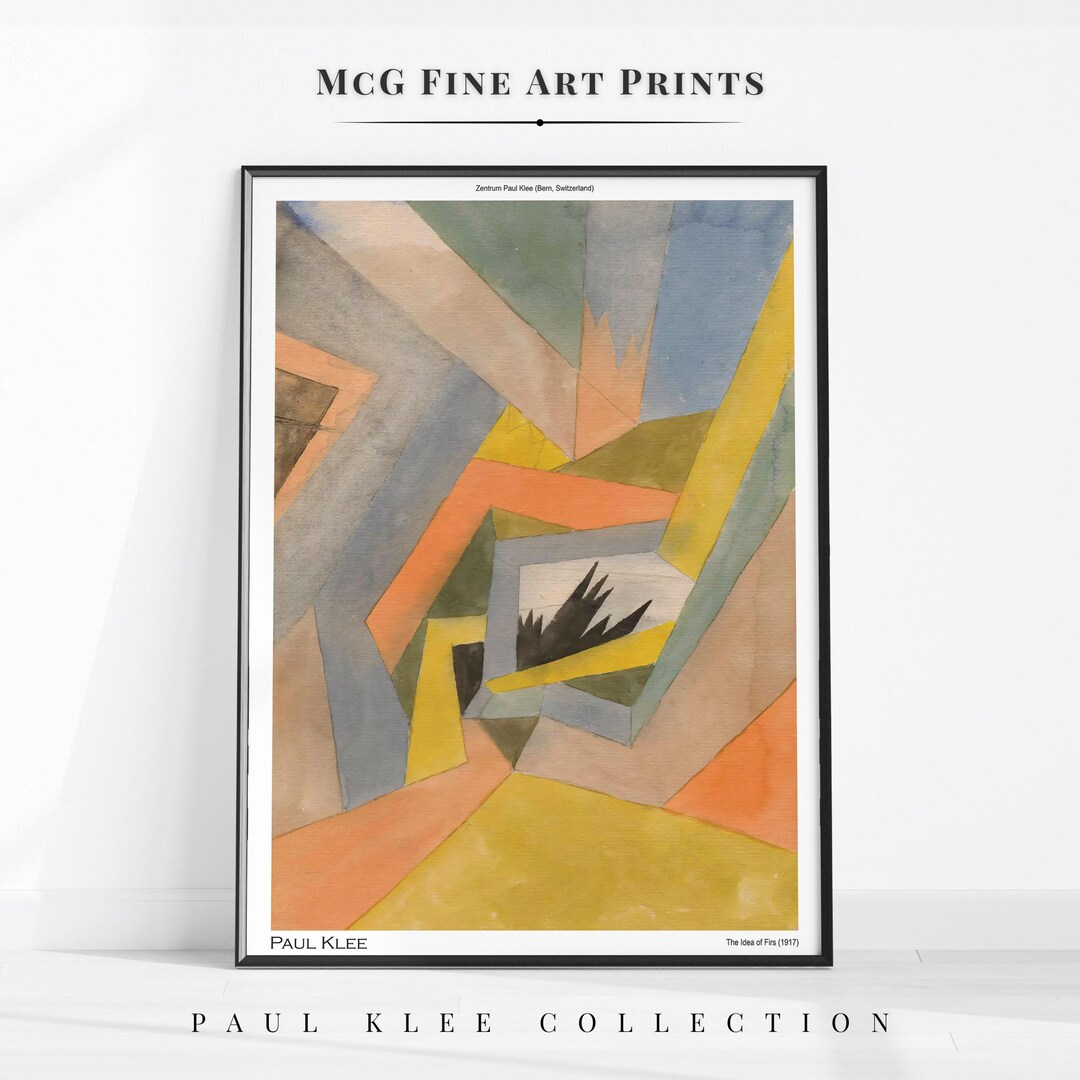 The Idea of Firs Paul Klee Gallery Wall Art Print Mid Century Modern Minimalist Abstract Painting Vintage Aesthetic Living Room Decor1688 - Etsy Japan