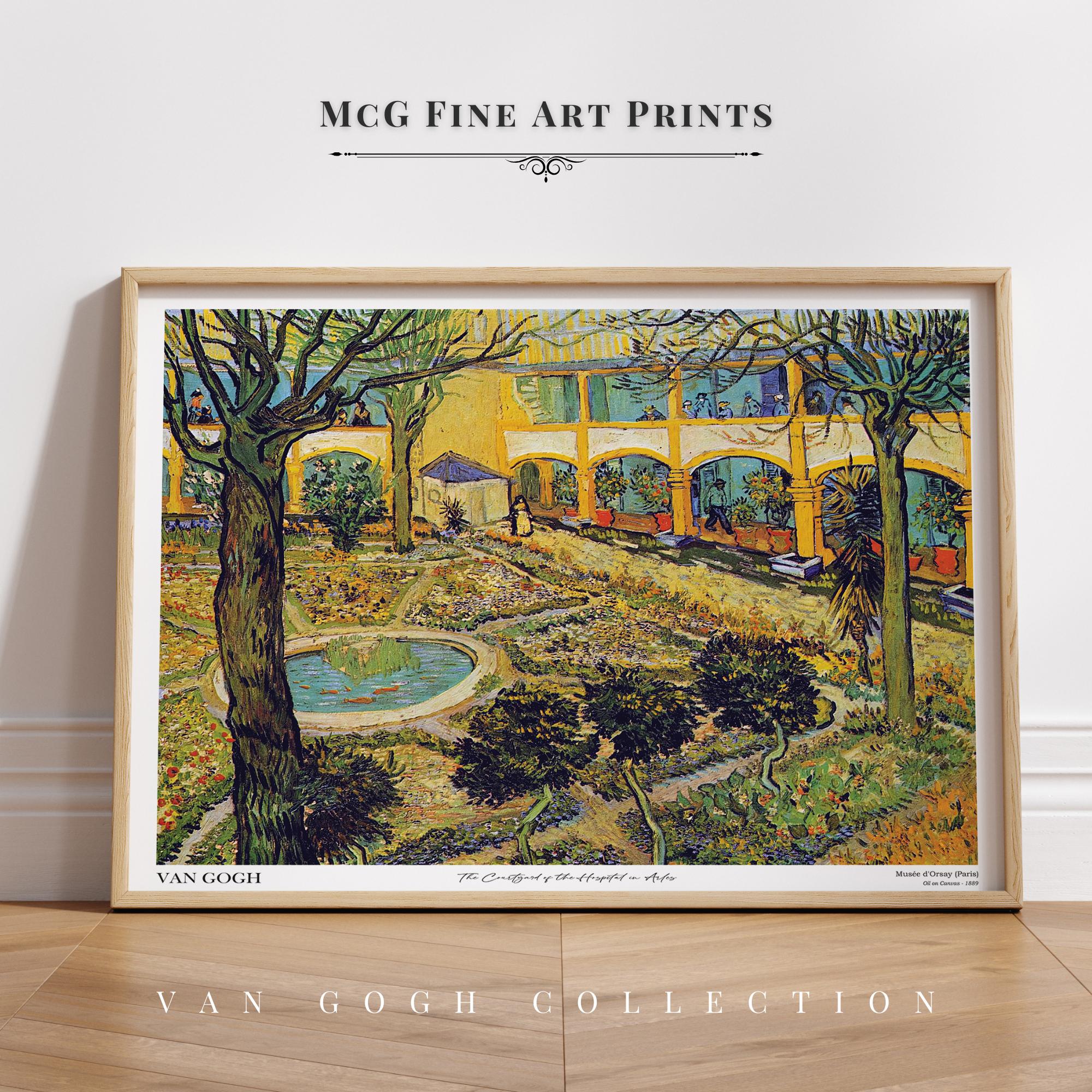 アルルの病院の中庭 ゴッホ ギャラリー ウォール アート プリント