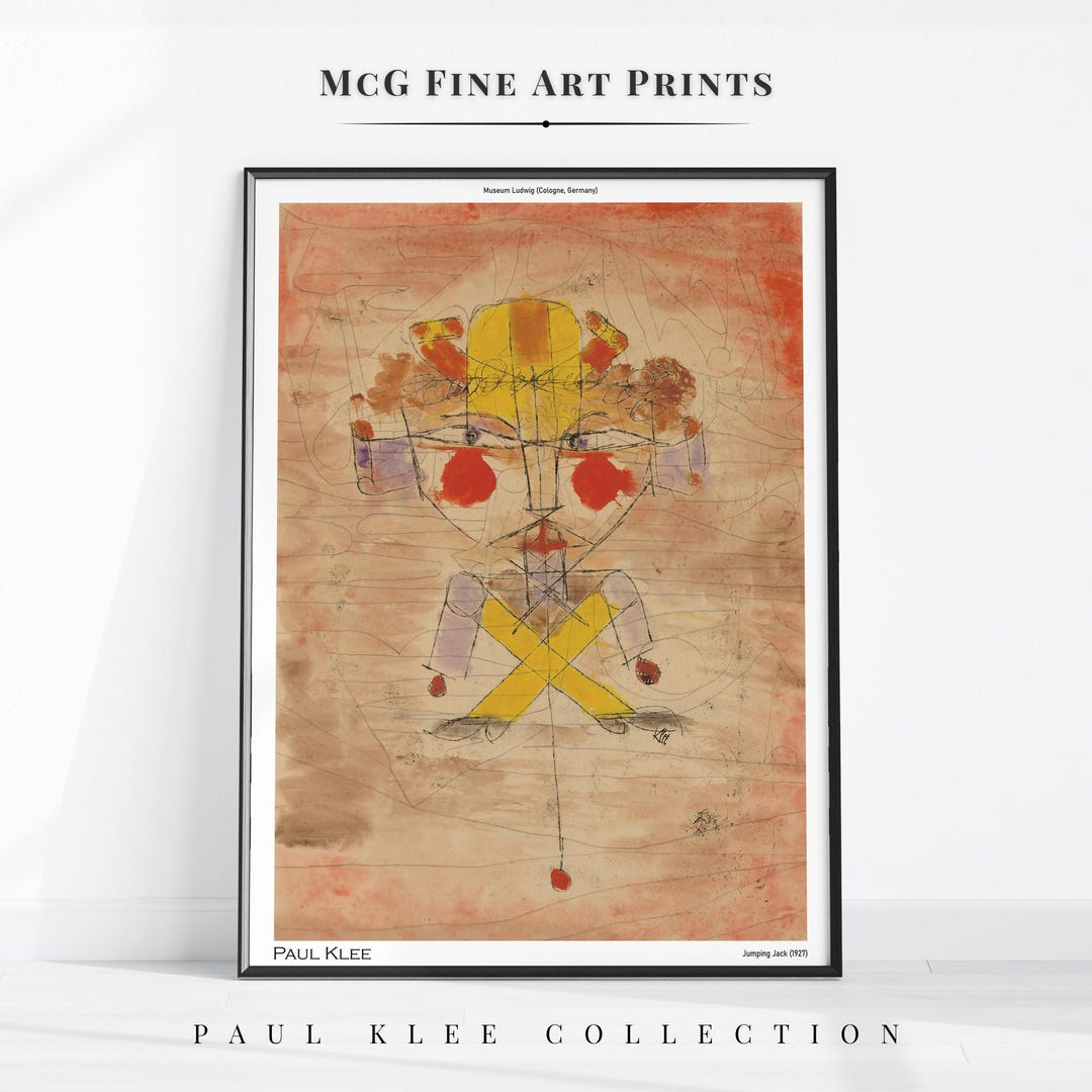 Jumping Jack Paul Klee Print Modern Minimalist Gallery Wall Art Mid Century Abstract Kid Toy Bauhaus Poster Aesthetic Living Room Decor2087 - Etsy Japan