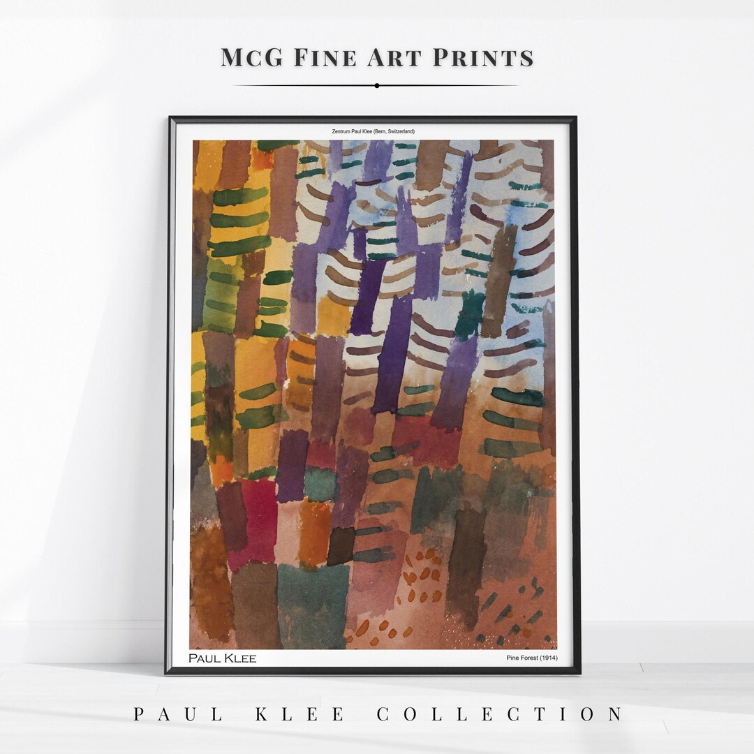 Pine Forest Paul Klee Gallery Wall Art Print Mid Century Modern Minimalist Abstract Painting Poster Vintage Aesthetic Living Room Decor1691 - Etsy Japan