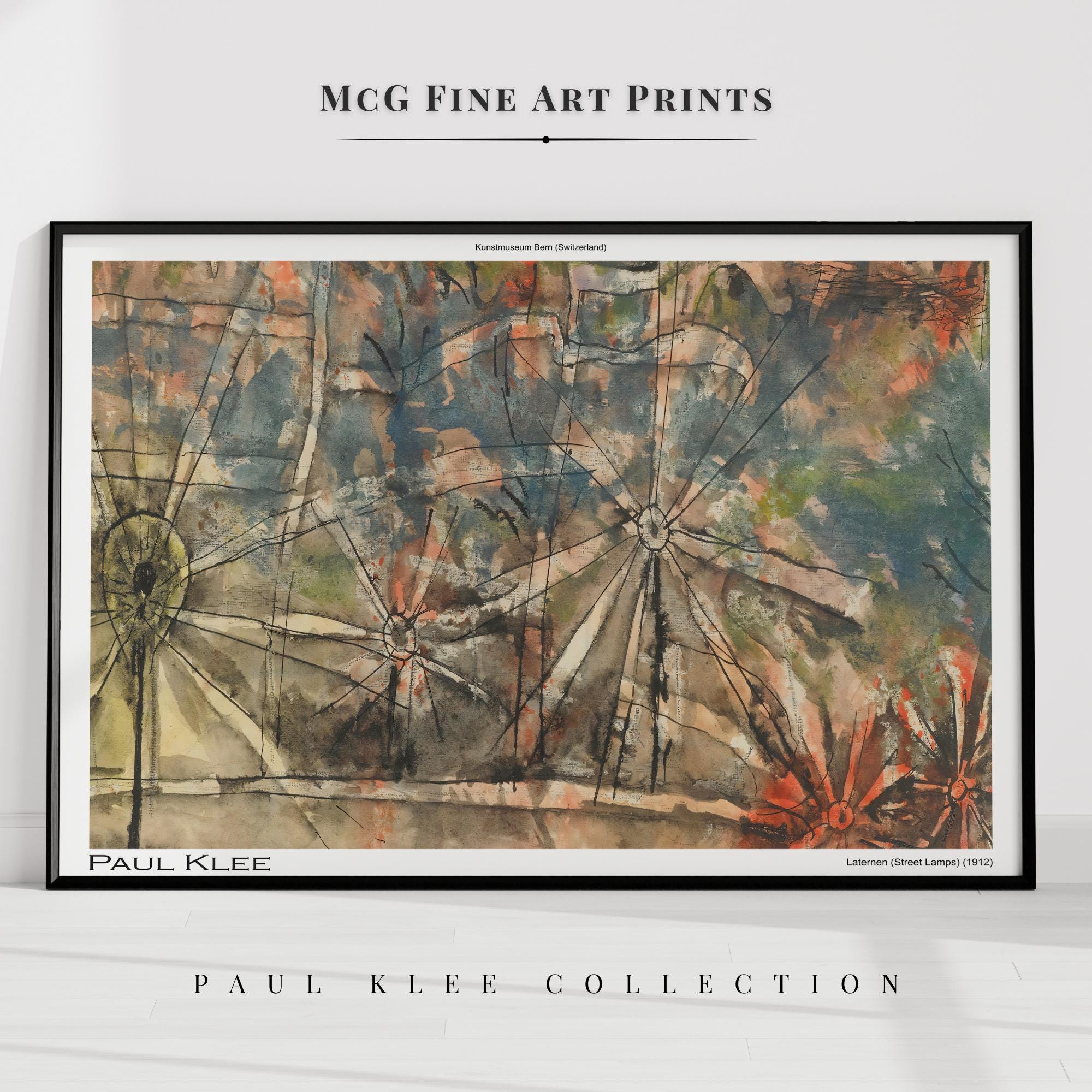 アート・デザイン・音楽 Paul Klee: Bauhaus Master Paul Klee Bauhaus Master Exhibition Poster Abstract Print